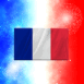 Drapeau France feux d'artifice