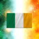 Drapeau Irlande feux d'artifice